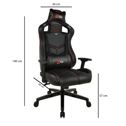 Sedia da gaming in ecopelle Zio Venom Nero (1)