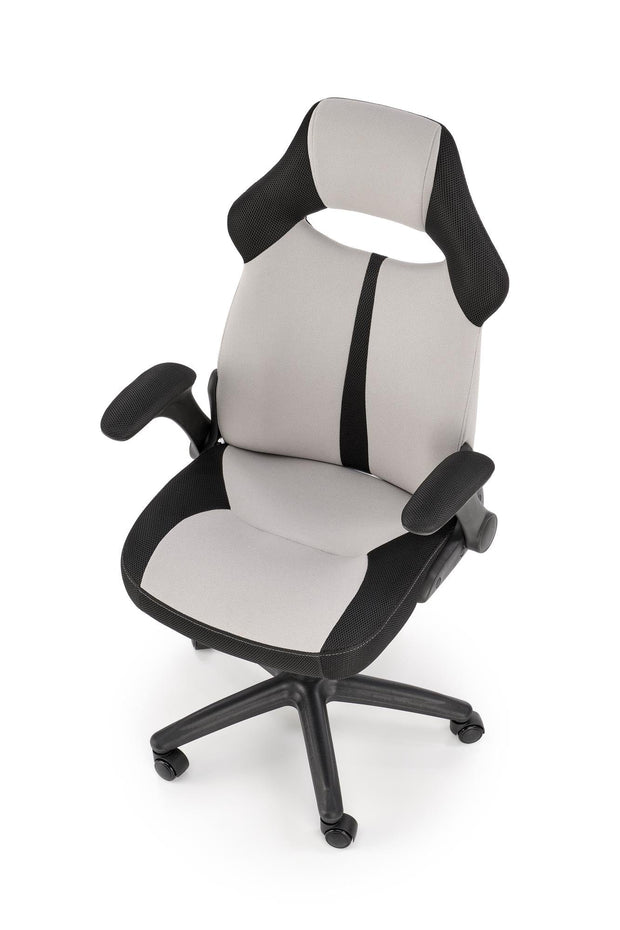 Sedia da gaming in tessuto Bloom Grigio (7)