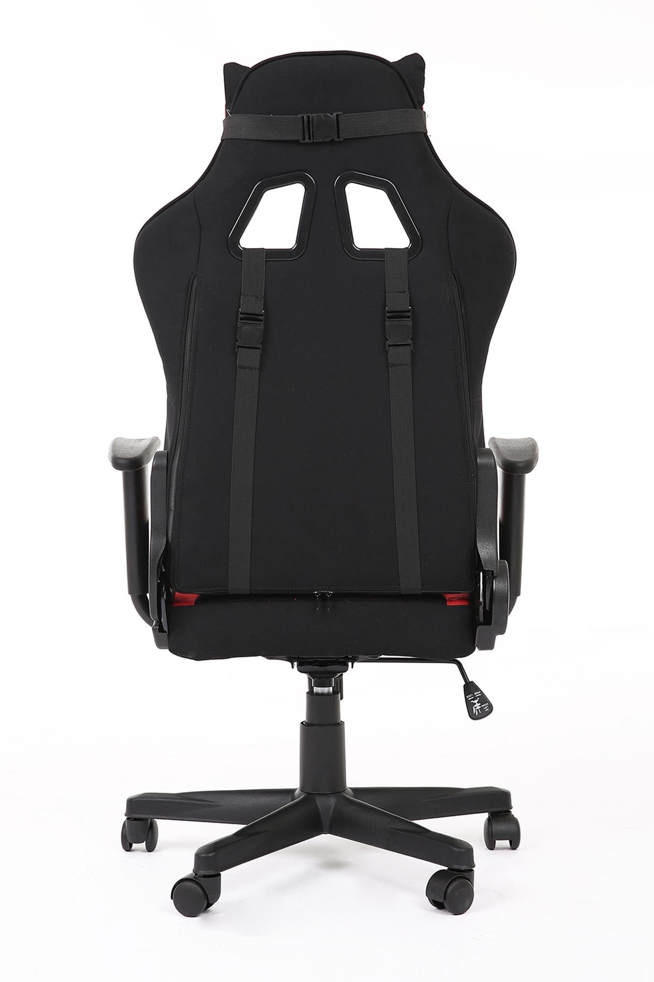 Sedia da gaming in tessuto Cayman Rosso (5)