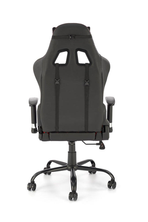 Sedia da gaming in tessuto Drake Rosso (3)