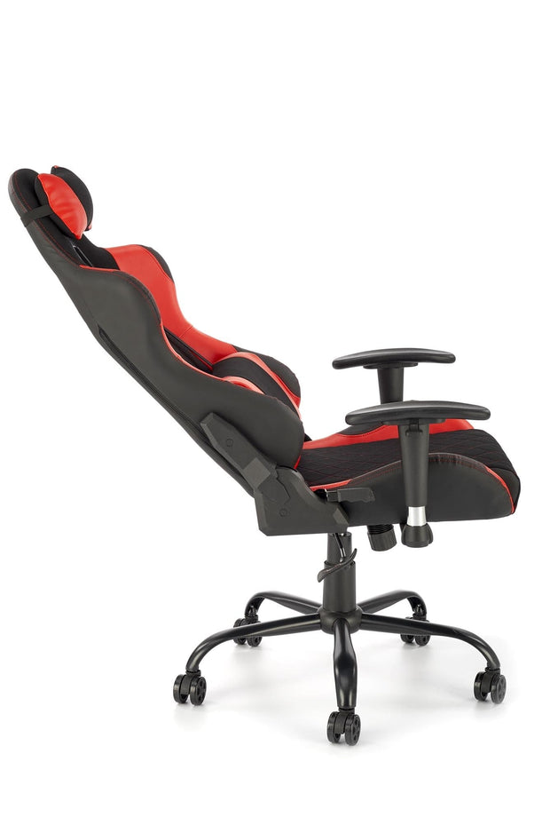 Sedia da gaming in tessuto Drake Rosso (6)