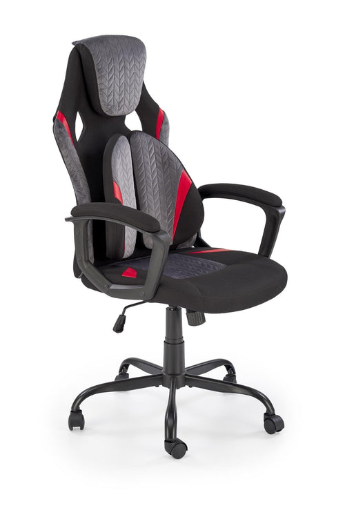 Sedia da gaming in tessuto Jensen Nero