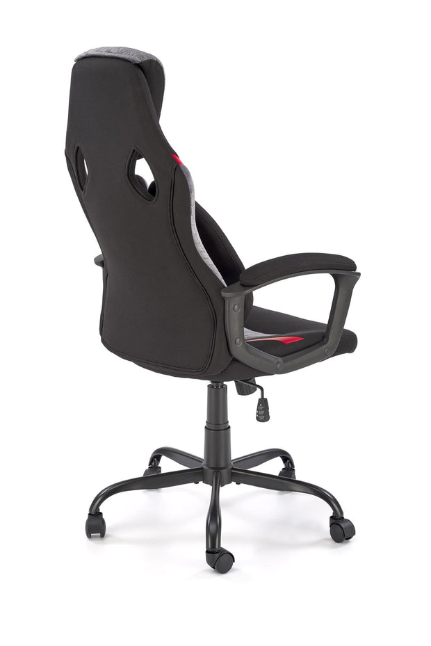 Sedia da gaming in tessuto Jensen Nero (2)