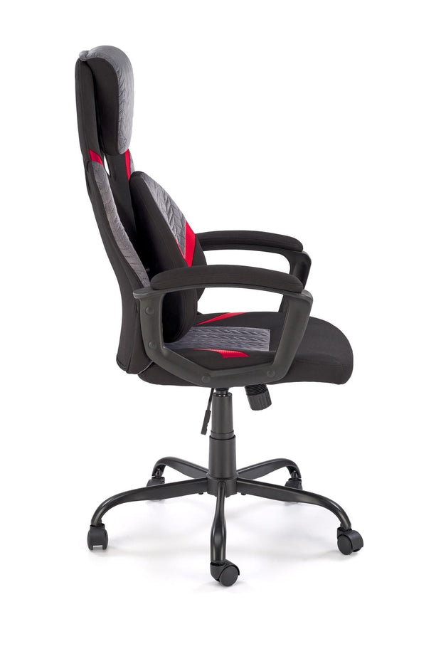 Sedia da gaming in tessuto Jensen Nero (4)
