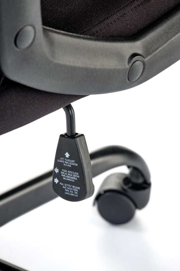 Sedia da gaming in tessuto Jensen Nero (6)