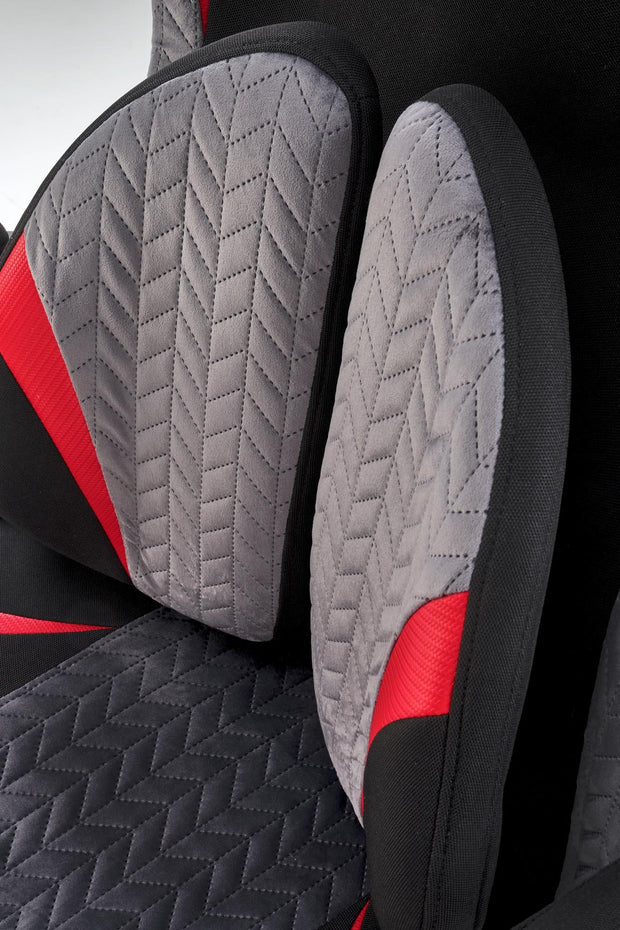 Sedia da gaming in tessuto Jensen Nero (7)