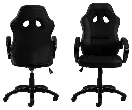 Actona Sedia da gaming in tessuto Race Nero