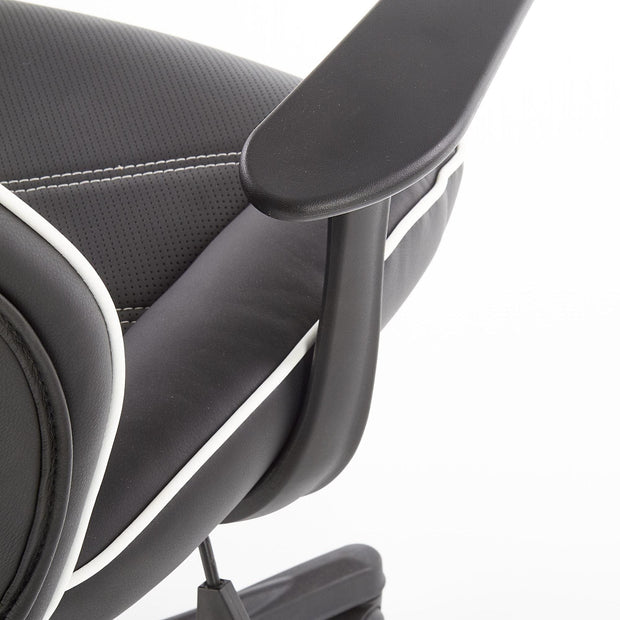 Sedia da gaming Ranvir Bianco e Nero (7)