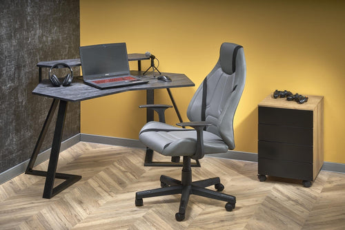 Sedia da gaming Taffy Grigio (1)