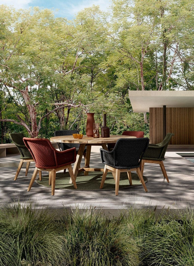 Bizzotto Sedia da giardino Allison Rosso