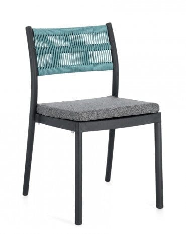 Bizzotto Sedia da giardino Alvin Antracite