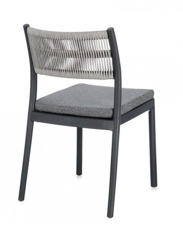Bizzotto Sedia da giardino Alvin Antracite