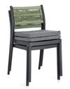 Bizzotto Sedia da giardino Alvin Antracite