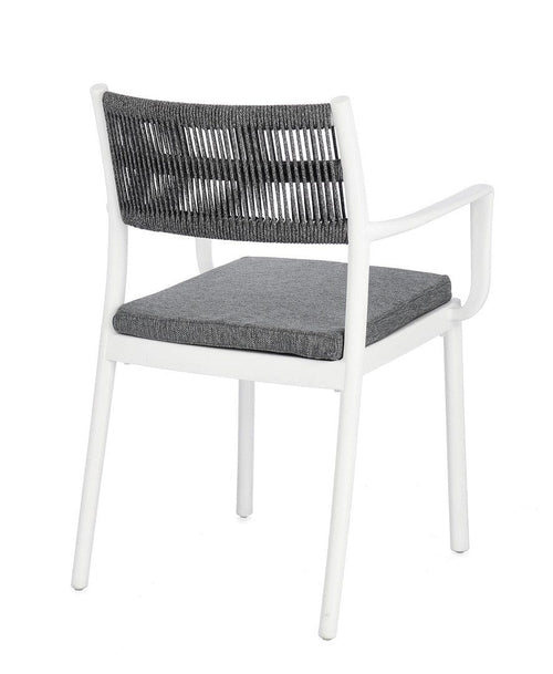 Bizzotto Sedia da giardino Alvin Grigio