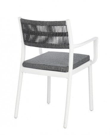 Bizzotto Sedia da giardino Alvin Grigio