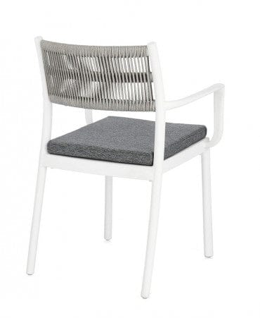 Bizzotto Sedia da giardino Alvin Grigio