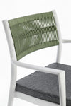 Bizzotto Sedia da giardino Alvin Grigio