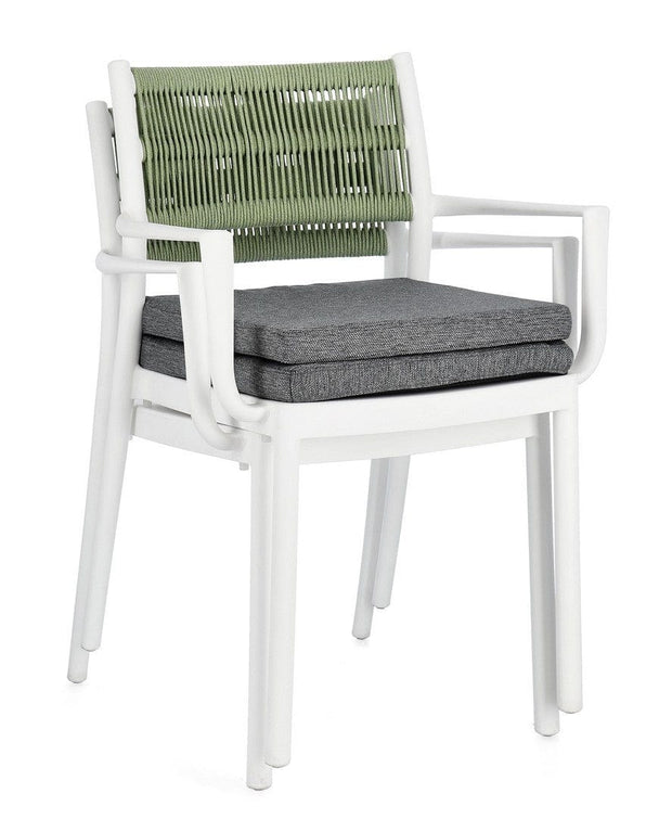 Bizzotto Sedia da giardino Alvin Grigio