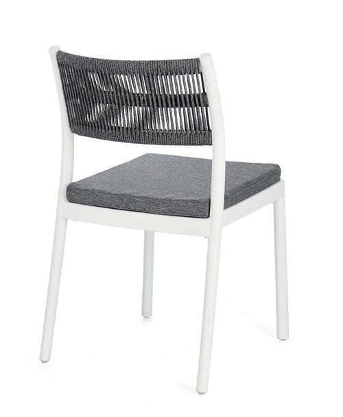 Bizzotto Sedia da giardino Alvin Grigio