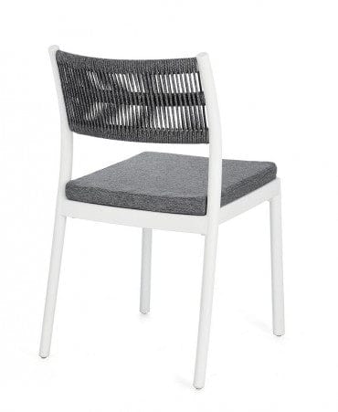 Bizzotto Sedia da giardino Alvin Grigio