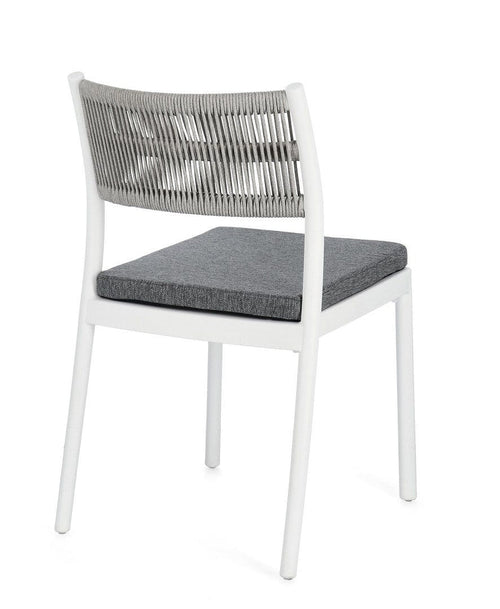 Bizzotto Sedia da giardino Alvin Grigio