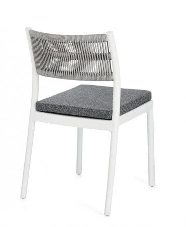 Bizzotto Sedia da giardino Alvin Grigio