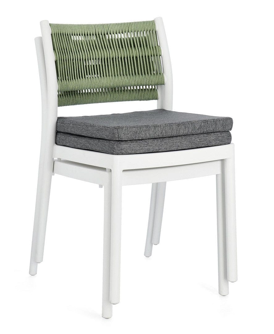 Bizzotto Sedia da giardino Alvin Verde