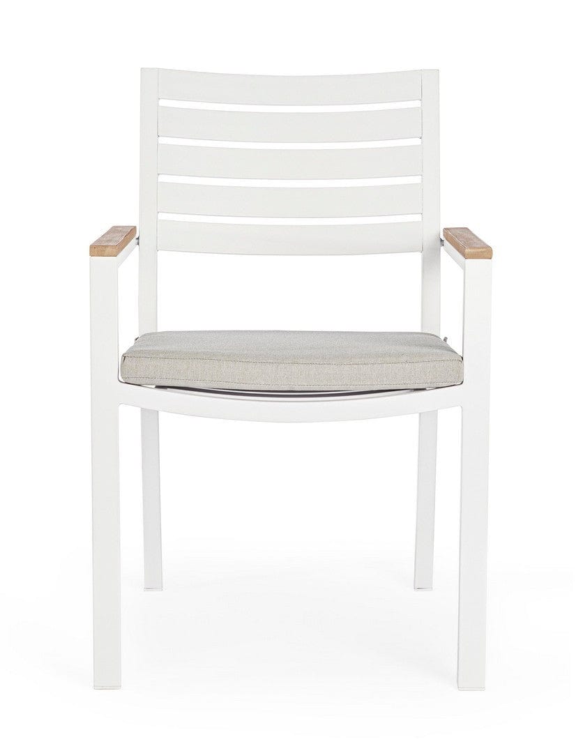 Bizzotto Sedia da giardino Belmar Bianco