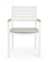 Bizzotto Sedia da giardino Belmar Bianco
