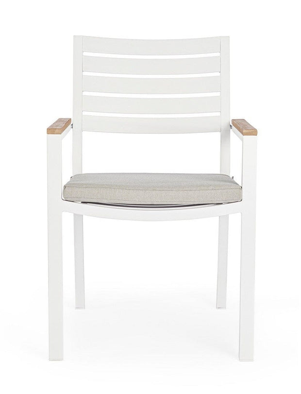 Bizzotto Sedia da giardino Belmar Bianco