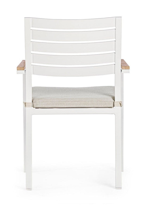 Bizzotto Sedia da giardino Belmar Bianco