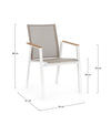 Bizzotto Sedia da giardino Cameron GK50 Bianco