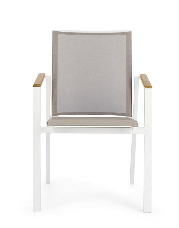 Bizzotto Sedia da giardino Cameron GK50 Bianco