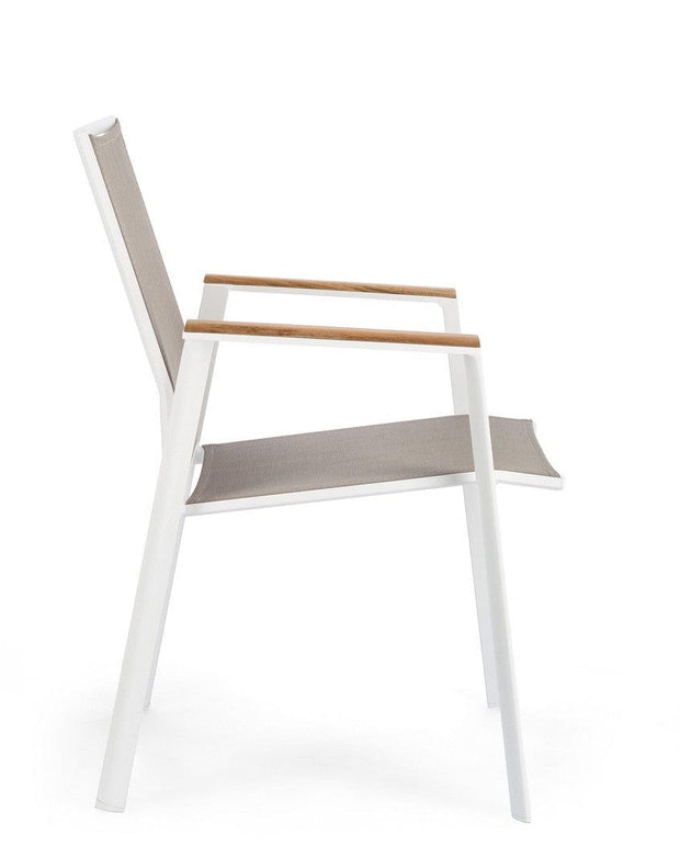 Bizzotto Sedia da giardino Cameron GK50 Bianco