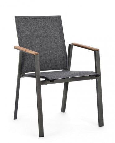 Bizzotto Sedia da giardino Cameron GK52 Antracite