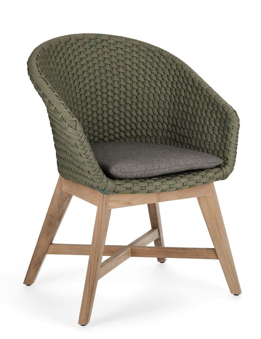 Bizzotto Sedia da giardino Coachella Verde