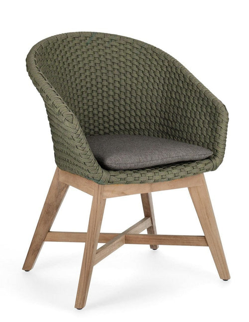 Bizzotto Sedia da giardino Coachella Verde