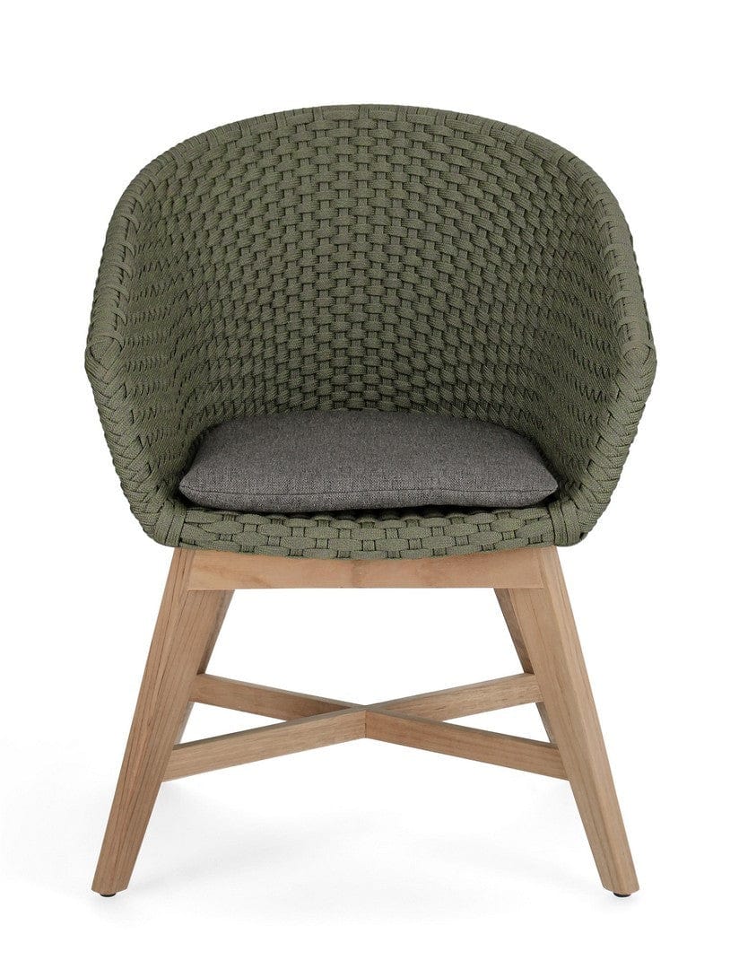 Bizzotto Sedia da giardino Coachella Verde