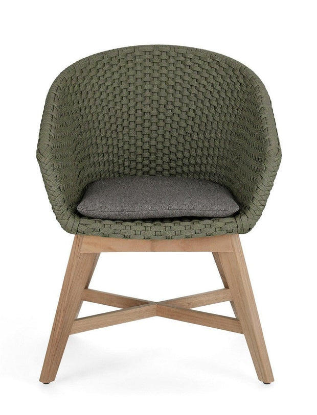 Bizzotto Sedia da giardino Coachella Verde