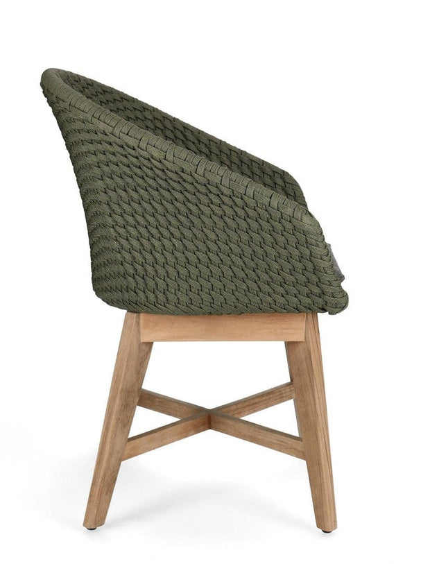 Bizzotto Sedia da giardino Coachella Verde