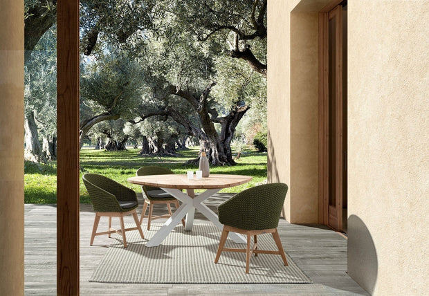 Bizzotto Sedia da giardino Coachella Verde