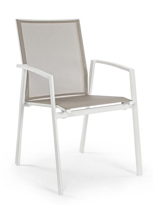 Bizzotto Sedia da giardino Cruise Bianco