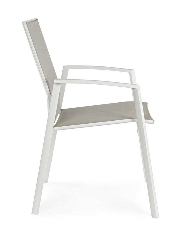 Bizzotto Sedia da giardino Cruise Bianco