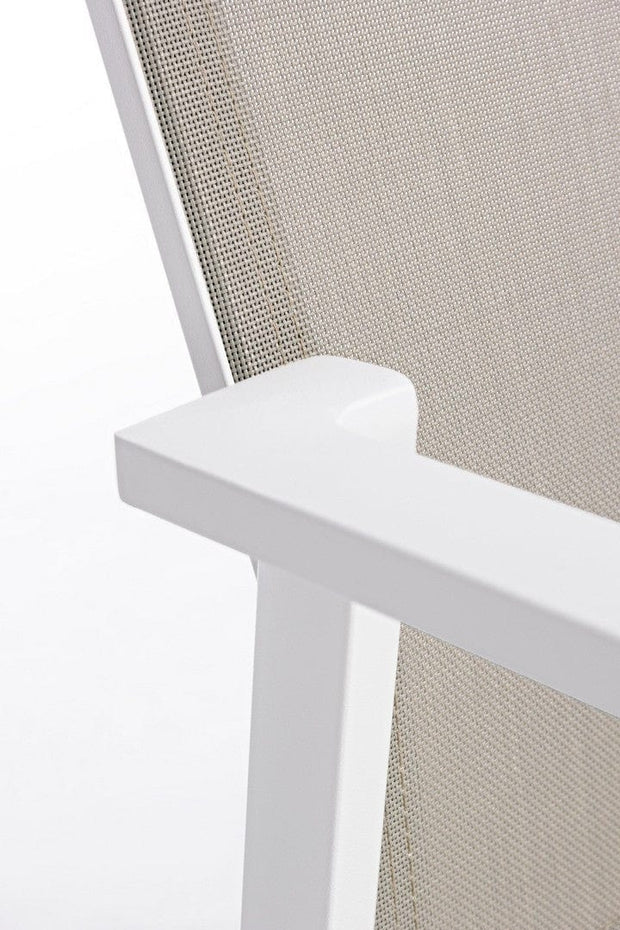 Bizzotto Sedia da giardino Cruise Bianco