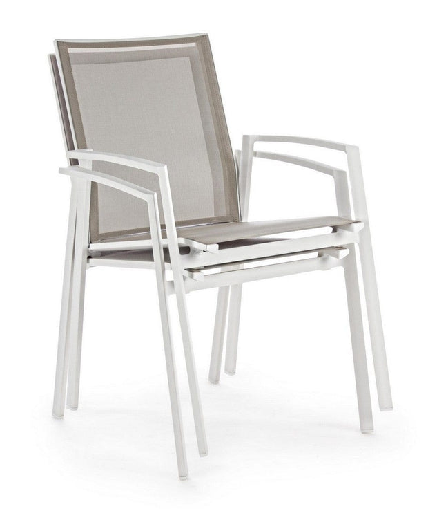 Bizzotto Sedia da giardino Cruise Bianco