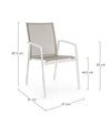 Bizzotto Sedia da giardino Cruise GK50 Bianco