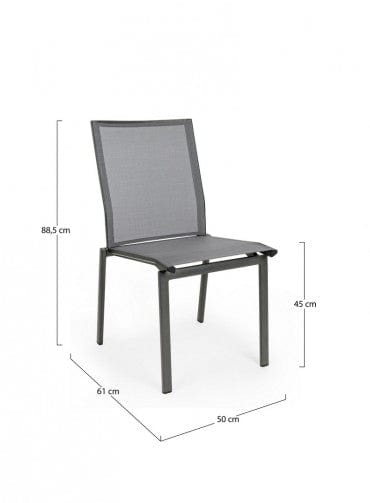 Bizzotto Sedia da giardino Cruise GK52 Antracite