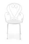 Bizzotto Sedia da giardino Etienne Bianco
