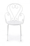 Bizzotto Sedia da giardino Etienne Bianco