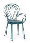 Bizzotto Sedia da giardino Etienne Blu